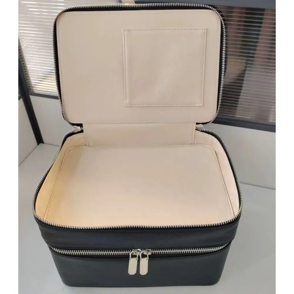 Portable PU Material Cosmetic Bag Large Capacity Waterproof Toiletry Storage Aesthetic Pattern PU Cosmetic Bag Travel