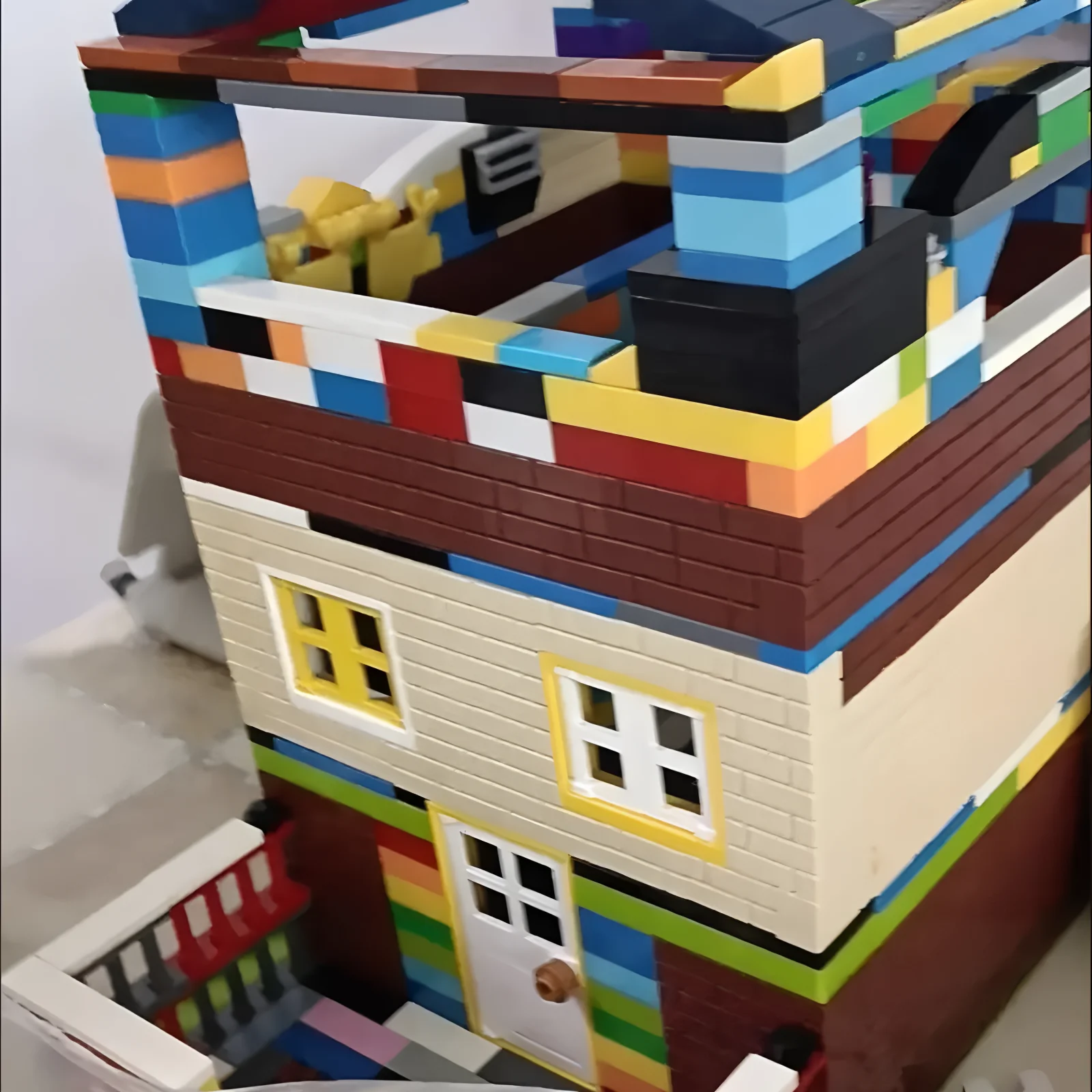 Compatible Mini Bricks Bulk Doors, Windows Architecture Parts for City Building DIY House Street Scenes Small Particle Mixed