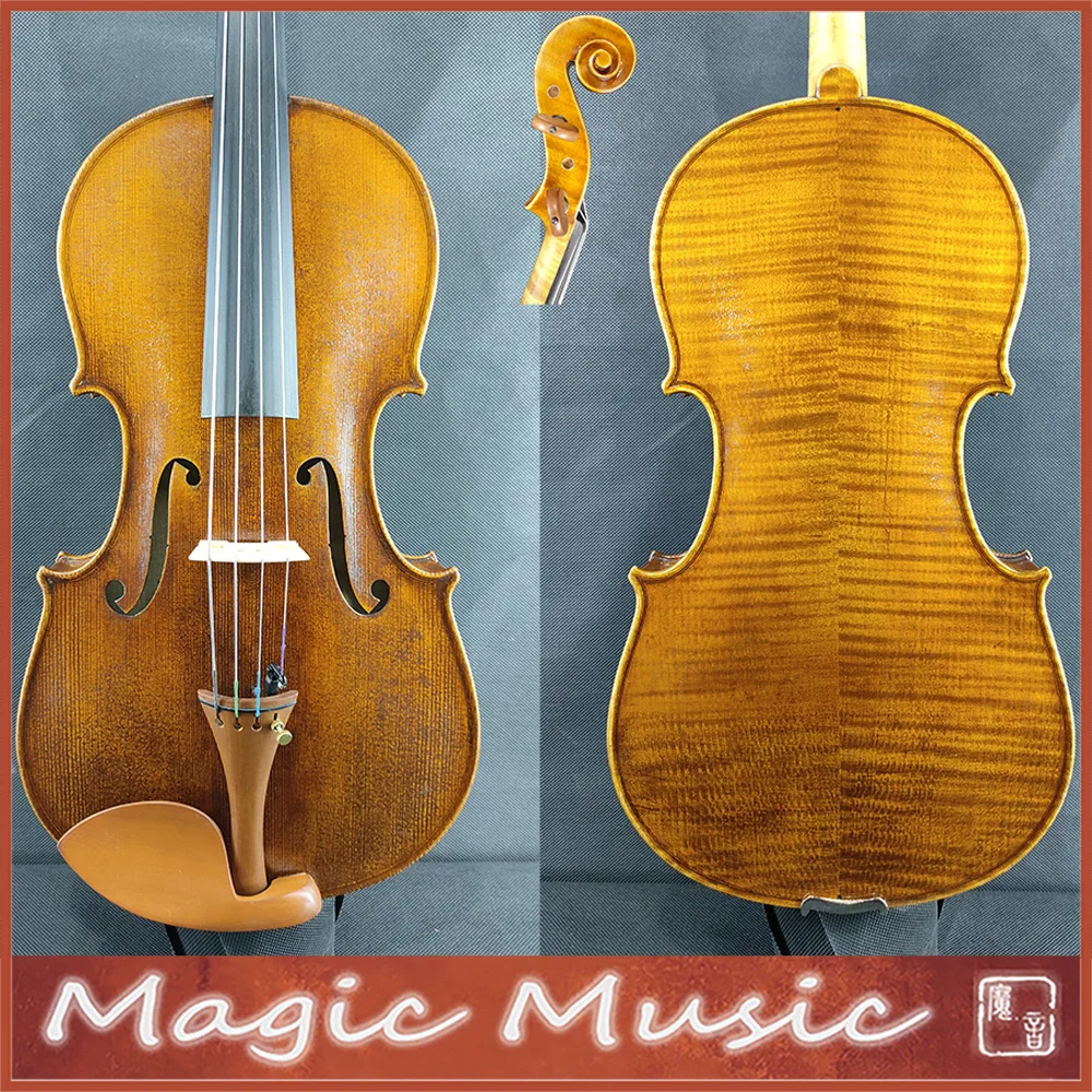 50 Years Old Spruce Copy of a 19th Century Italian Viola Size 16.5 inch #3406 Stradivarius Professional Handmade Oil Varnish