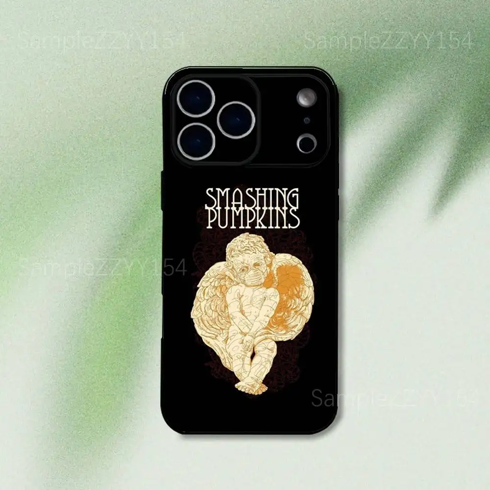 The Smashing Pumpkins Phone Case For iPhone 17,16,15,14,13,12,Pro,Max,Plus,E,SE4,Air,Mini Black Soft Funda