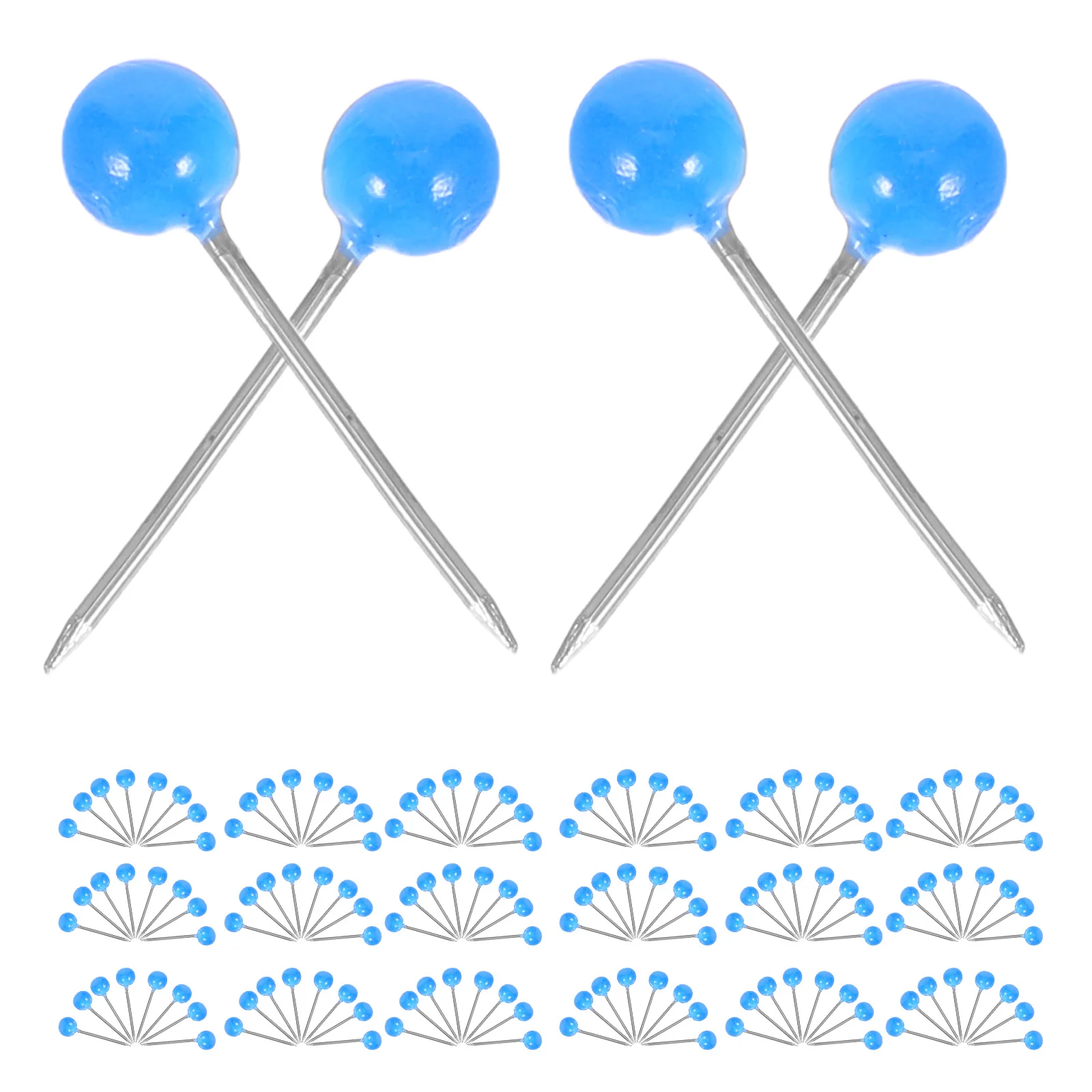 

500Pcs Pearl Ball Head Push Pins Round Map Tacks Precise Thumb Tacks for Cork Board Bulletin Board Map Travel Creative Office