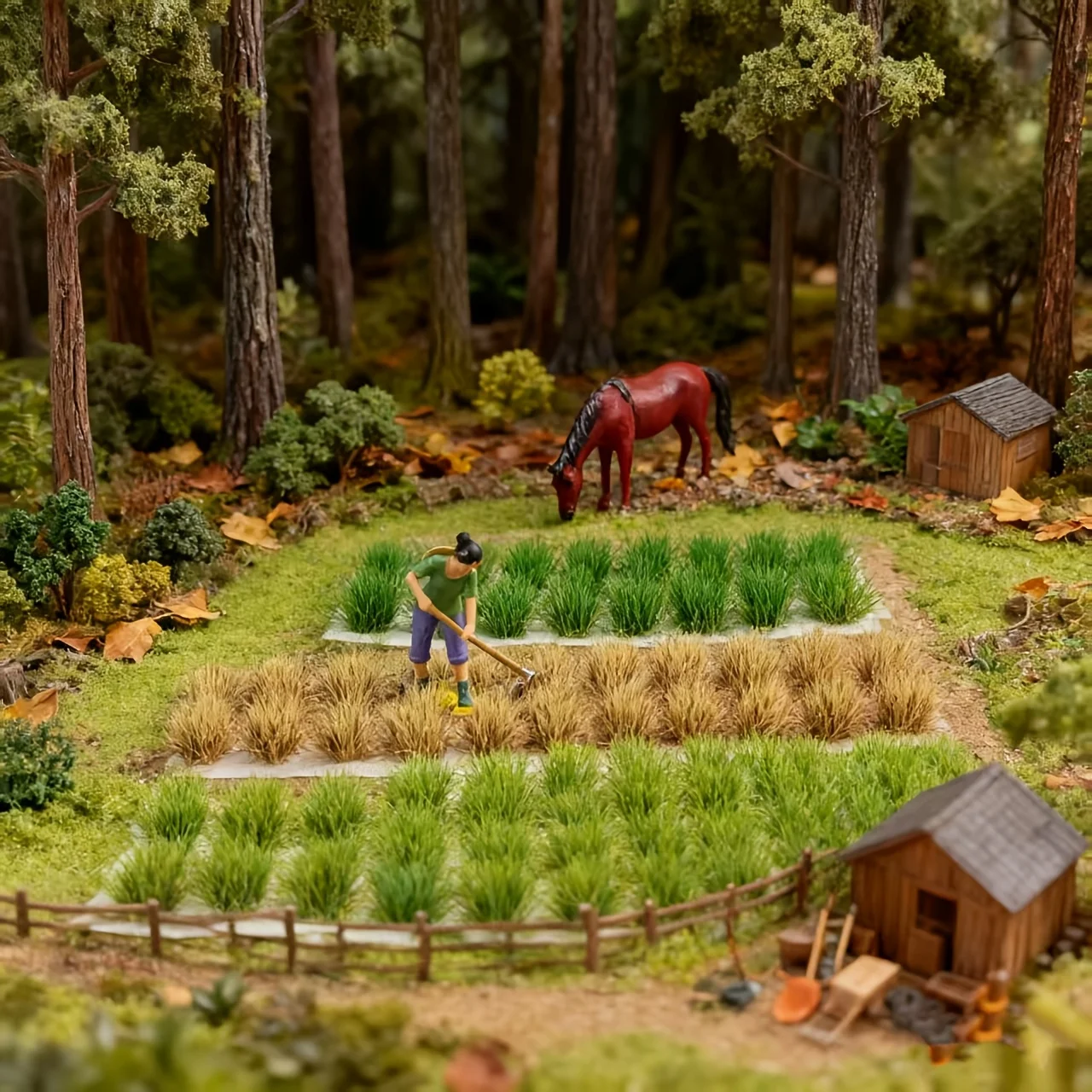 54tufts Static Model Grass Cluster,Color Mixing,Essential for Home Decoration and Architectural Ornaments Miniature Scene Design