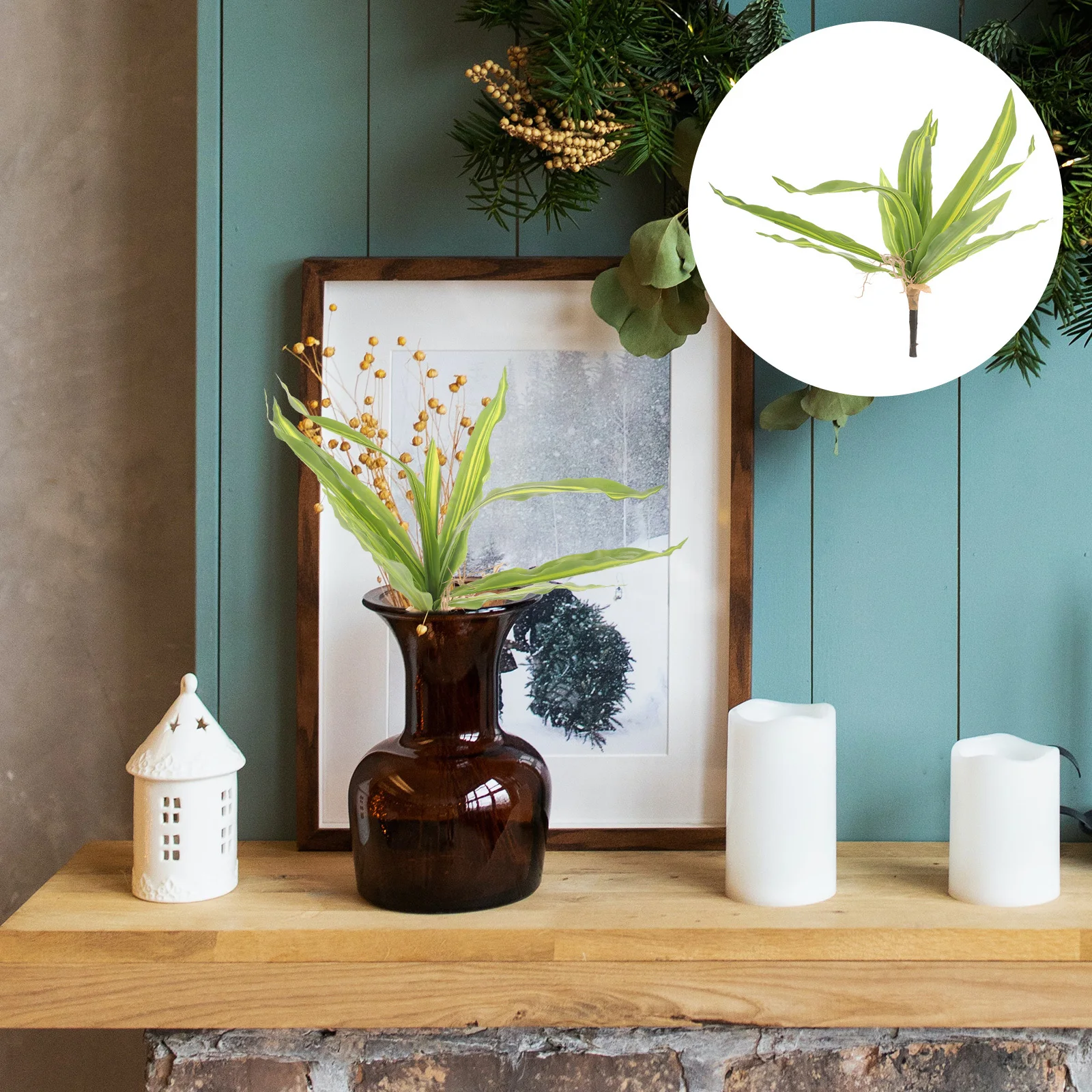 

Practical Durable Faux Plant Chic Decorative House Supplies No Watering Needed Gift Artificial Plant Room Supplies