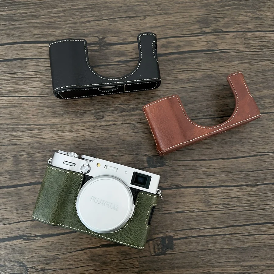 PU Leather Case for Fujifilm Fuji X100VI X-100VI camera bag Hard shell protective pouch
