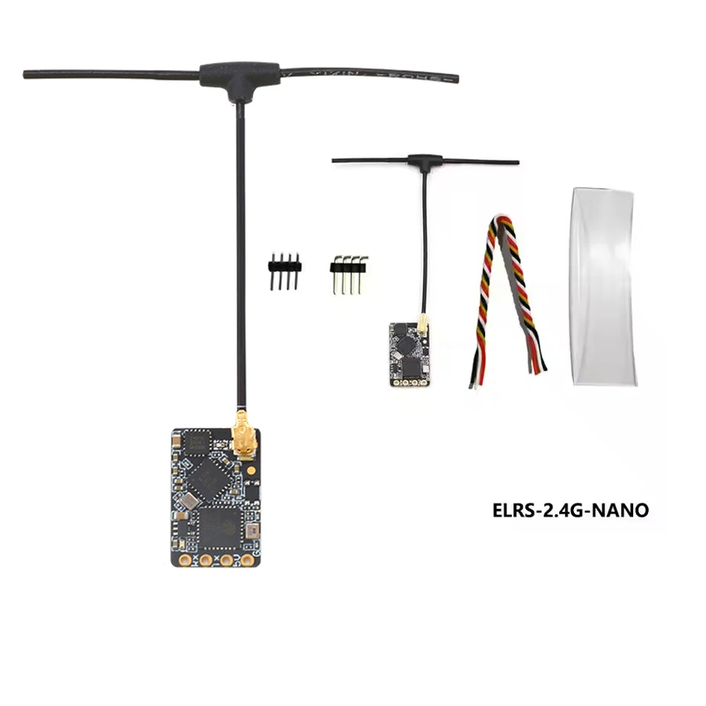 

ELRS 2.4GHz NANO ExpressLRS Receiver BETAFPV NANO 2400 RX With T Type Antenna Support Wifi Upgrade for FPV RC Drone