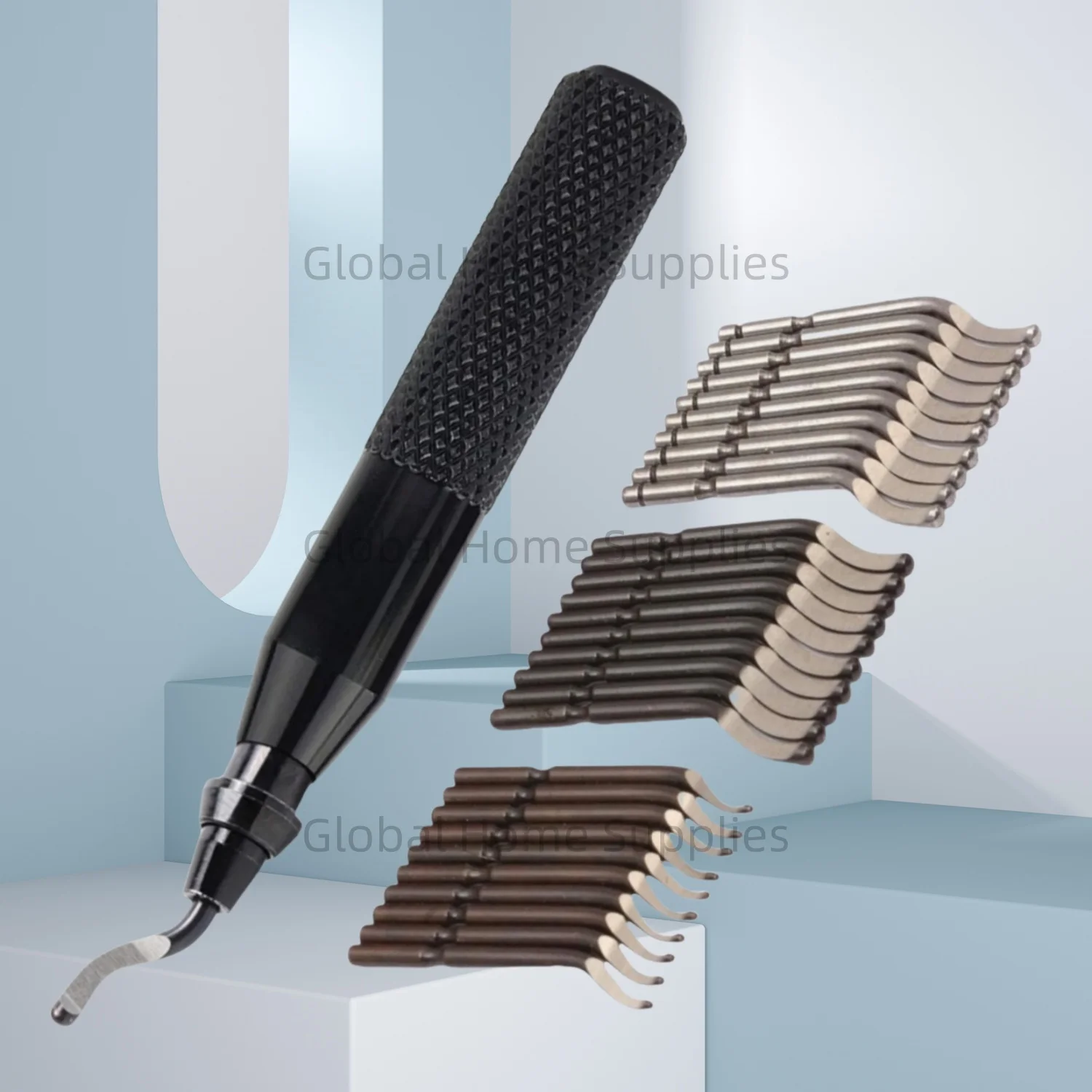 

Deburring Tool RB3000 Metal Handle with 31 High Speed Steel Swivel Blades Burr Removal Reamer Tool Set Kit Edge Burr Remove