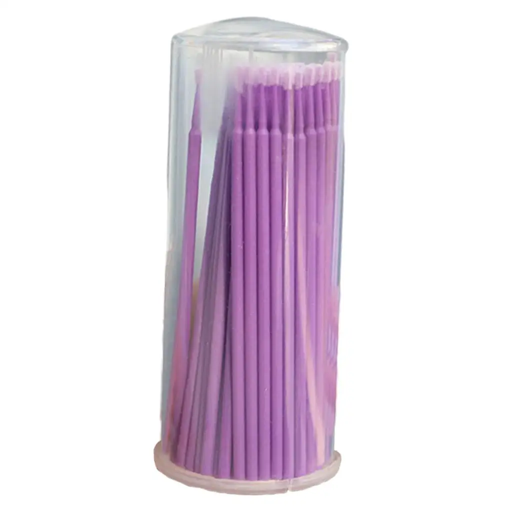 100Pcs Swab Disposable Mascara Wands Applicators for Extension Detail Modification Eyebrow Daily Use