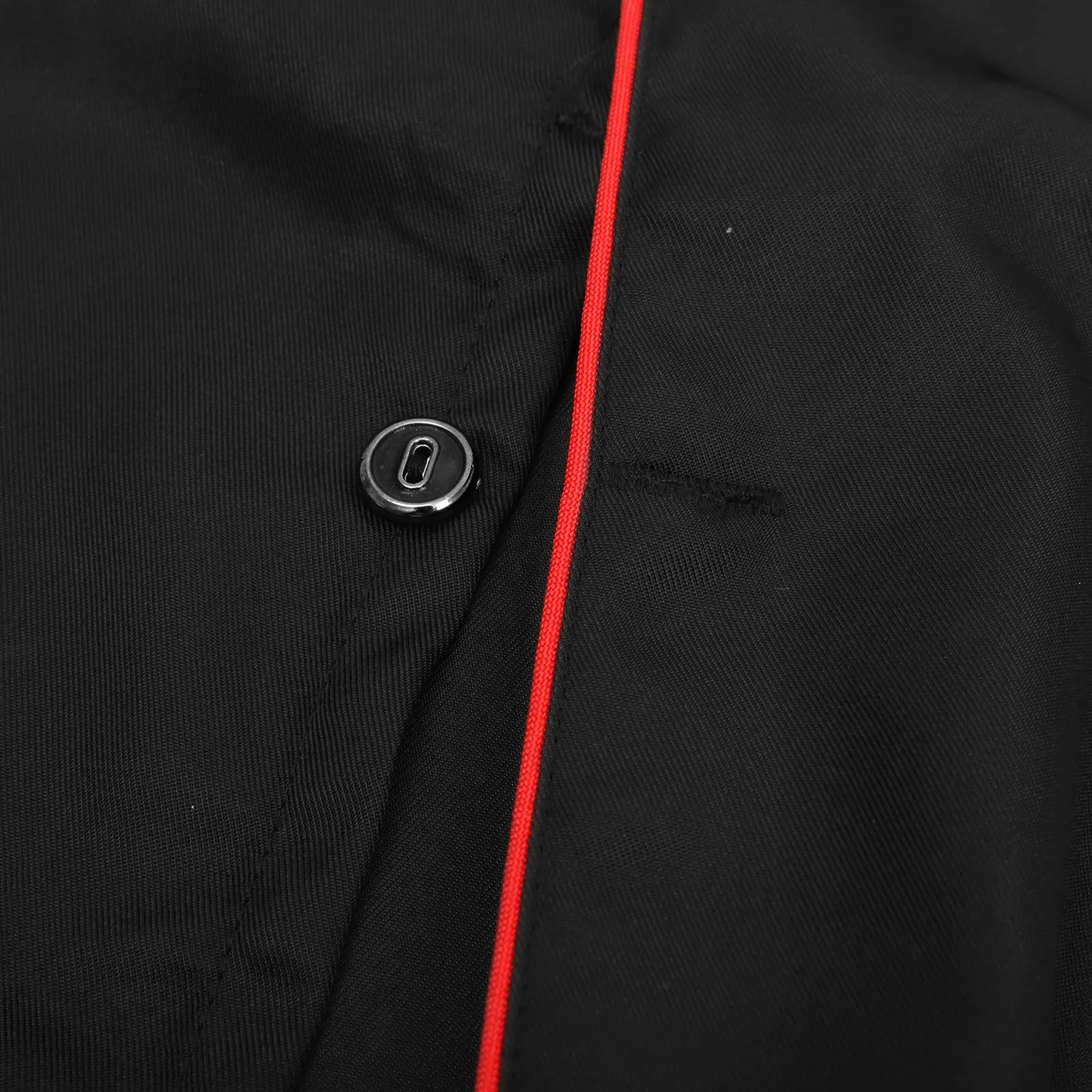 Zwart Xxxl Chef-kokshirt Heren Dames Korte mouw Slijtvast Gemakkelijk schoon te maken kookjack voor voedselservice Bakkerij Commerciële keuken