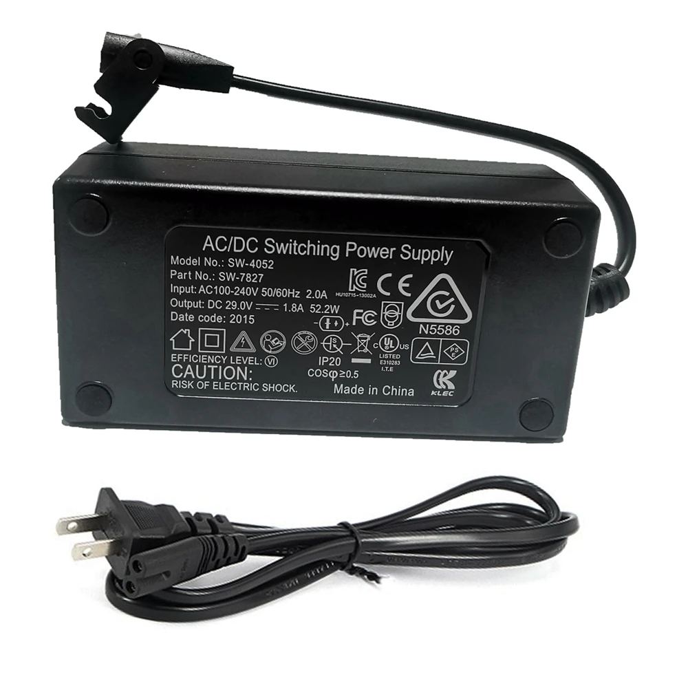 Zasilacz 29V 1.8A AC/DC 2-pinowy elektryczny rozkładany fotel z adapterem adaptera transformatora ładowarki jak Adapter OKIN