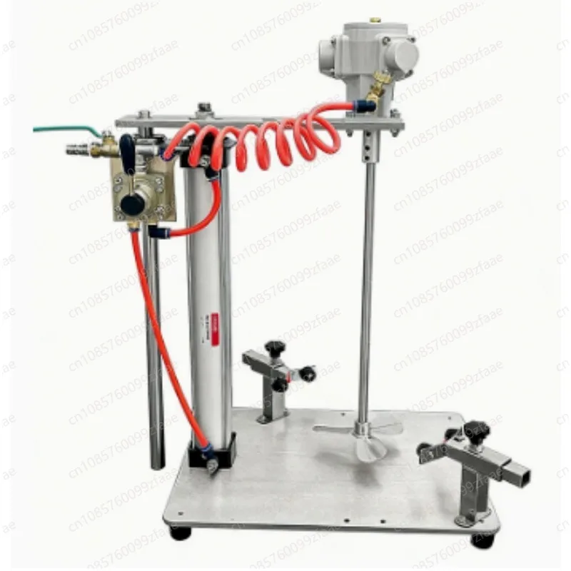 Mobile Stainless Steel Paint Pressure Vessel Air Powered Mixing Pot With Cylinder Lifting Bracket