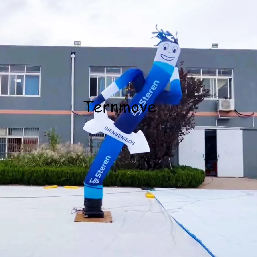 Muñeco Inflable con Forma de Hombre Bailarín con Flecha, Sky Dancer, Marioneta Inflable, Figura Inflable que se Mueve con el Viento