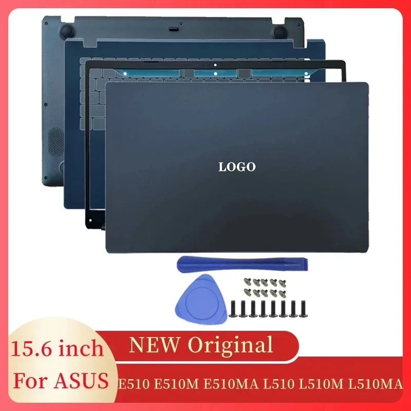

Laptop Accessories Case For ASUS E510 E510M E510MA Notebook Screen LCD Back Cover Front Frame Hinges Palmrest Bottom Laptop Case