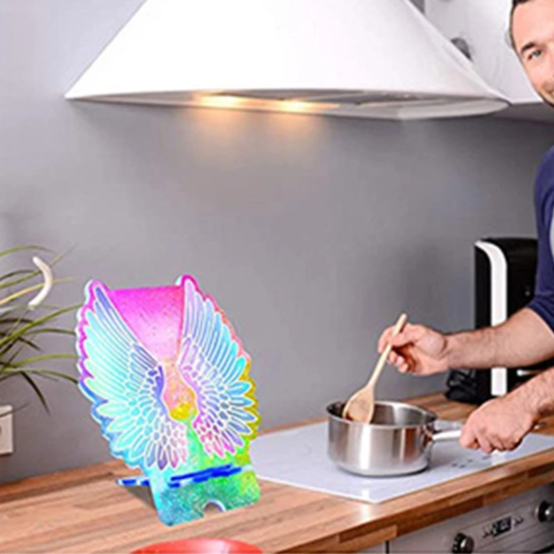 Phone Holder Silicone Molds for Phone Stand Large Wings Resin Phone Stand Mold Epoxy Casting Molds for DIY Mobile Phone Holder