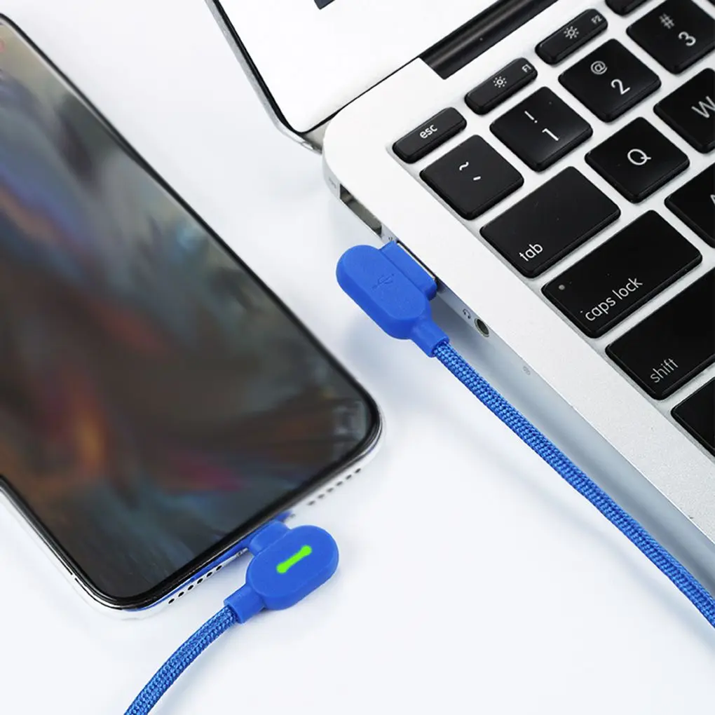 

Mcdodo Nylon Braided Data Cable Elbow Type Micro Line Charging Data Transmission Cord Replacement for Android