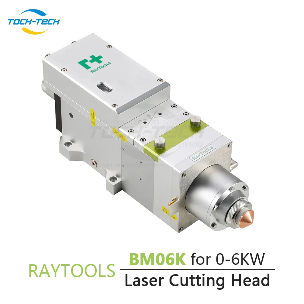 Raytools QBH Metal Fiber Laser Cutting Head BM06K for 0-6kw F125/150/200mm Focusing Lens Auto Focusing