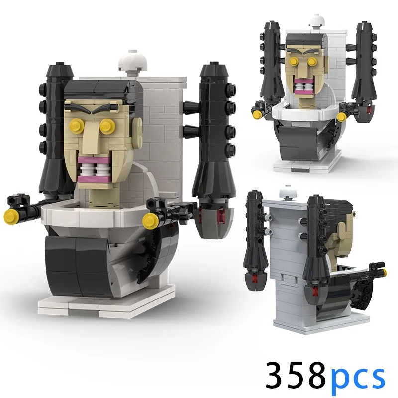 Skibidi Toilette Jeu De Construction, Skibidi Kit De Blocs De