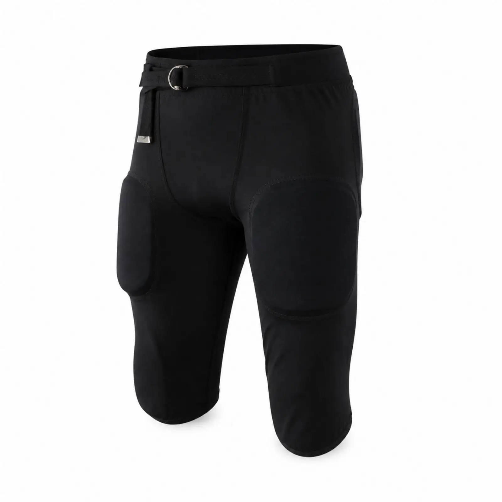 Athletic Football Pants with Detachable Pads for Men Polyester Long Length Lower Wear for Collision Exercises and Practice