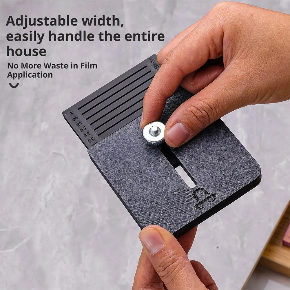 Furniture Edge Trimming Guide Anti-Slip Precision Adjustable DIY Edge Wrap Cutting Template Tool for Cabinet Door Table