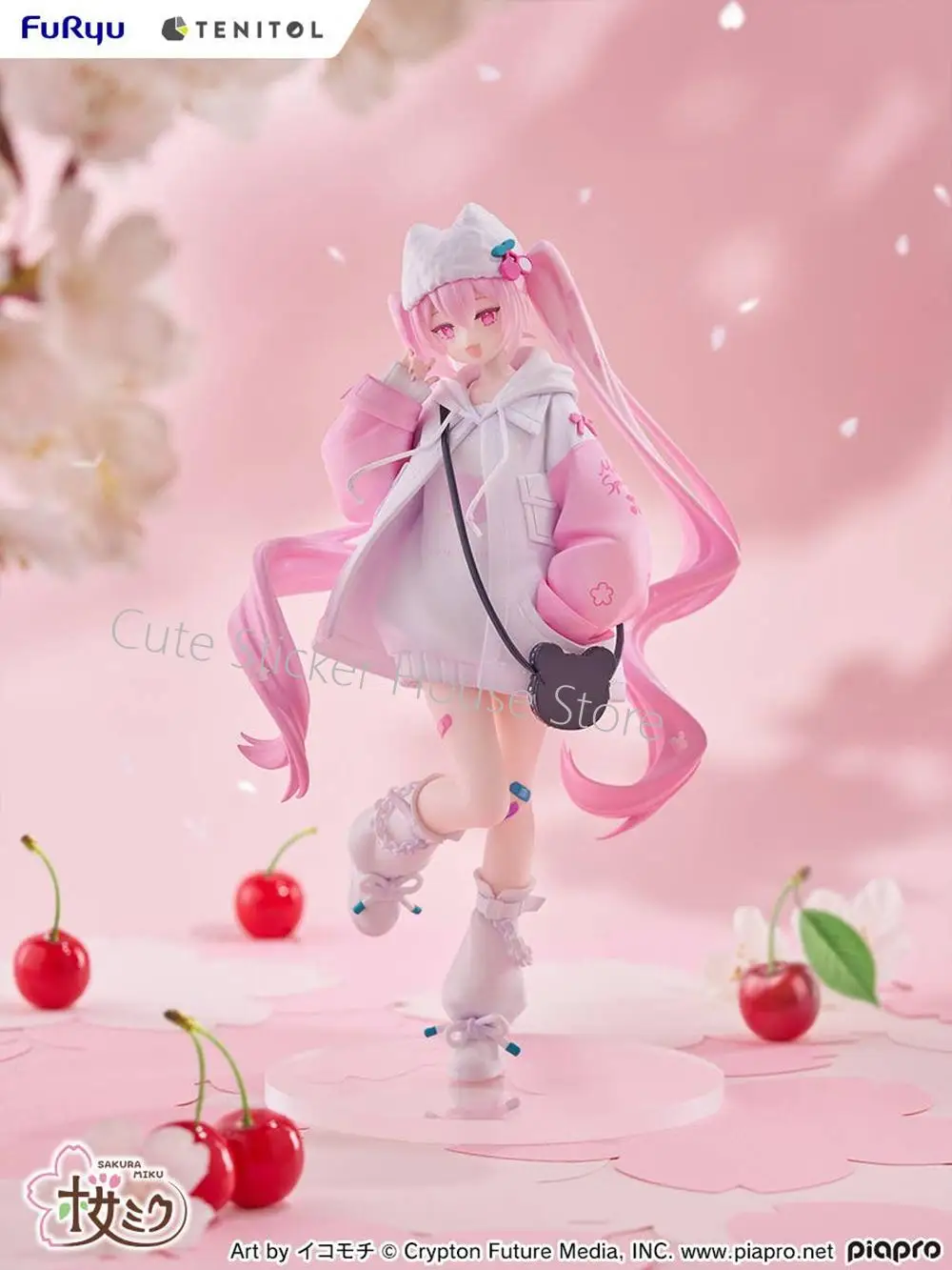 [Przedsprzedaż] Oryginalny model kolekcjonerski Hatsune Miku Sakura Miku w stylu Cool Style firmy Furyu Tenitol, figurka anime o wysokości 19 cm, dekoracja stołu.