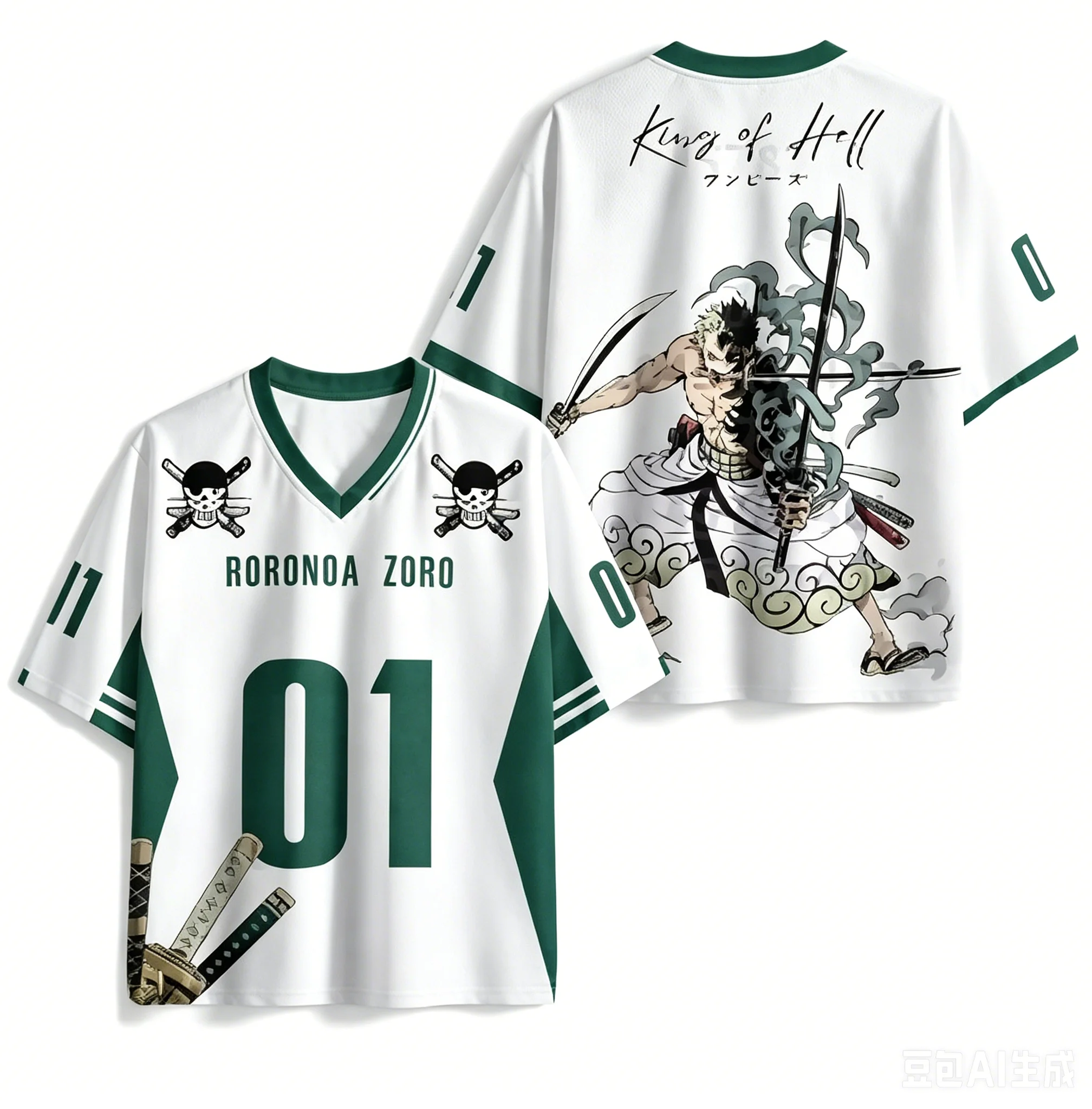 2026 Neues Sommer Japanisches Anime One Piece Zoro Luffy 3D Schnelltrocknendes T-Shirt Übergröße für Herren Damen Kinder Top Trikot Geschenk – Detail 5