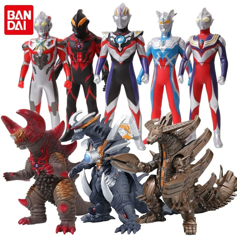 

Bandai Ultraman Monster Toy Large Soft Glue Doll Diga Obsero Bellia Aix Movable