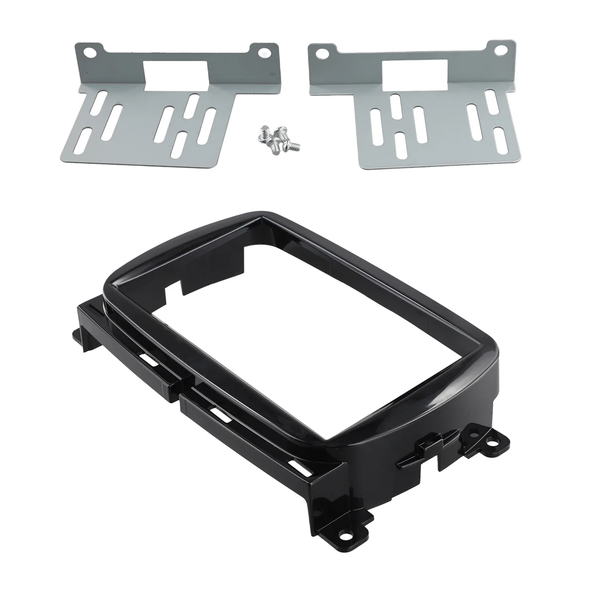 #39I Automotive Parts & Accessories,Car Radio Fascias Frame for Fiat 500 2015 Android Big Screen Dask Kit,Black
