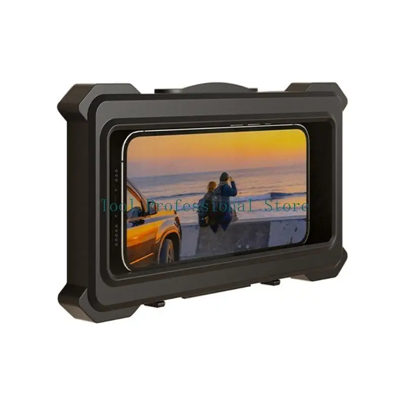 57QF حامل هاتف دش مقاوم للماء 360 درجة دوران دش حالات الهاتف رف الحمام جدار جبل قوس للهواتف المحمولة