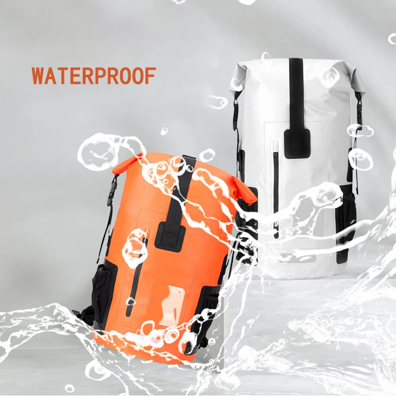 Waterproof Backpack Dry Bag 35L Folating Roll Top Closure Dry Sack Waterproof Bag for Kayak Camping Boating Hiking Beach