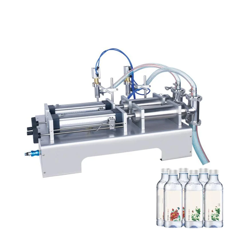 

100-1000Ml Electrical Double Head Horizontal Pouch Beverage Oil Filling Machine Water Filling Machine Liquid Filling Machine