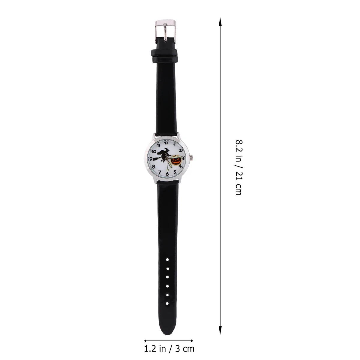 1 Uds reloj de cuarzo con puntero luminoso linterna de calabaza de Halloween reloj de pulsera creativo regalo de cumpleaños reloj de cuarzo para