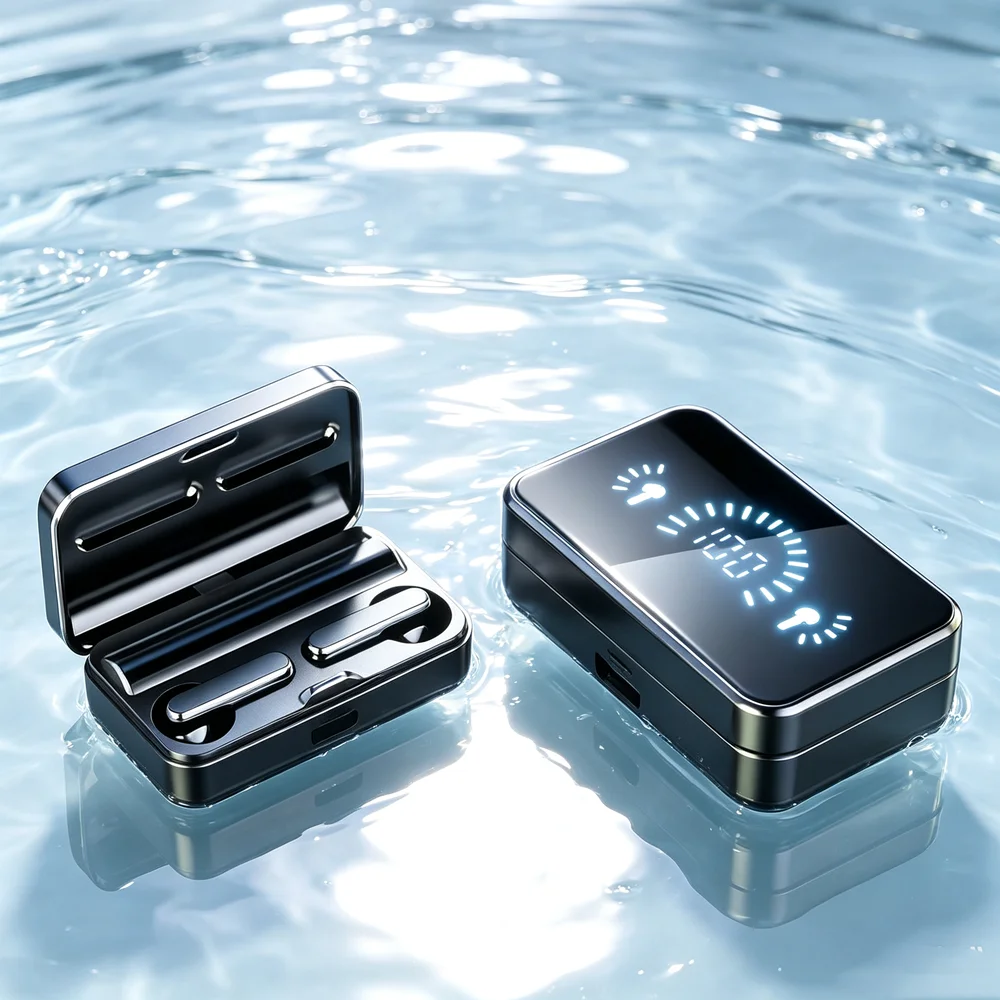 Wireless Earphones Bluetooth In-Ear Sleep Design for Sports Running Fitness Mobile Phone Tablet Headset Noise Cancelling Earbud