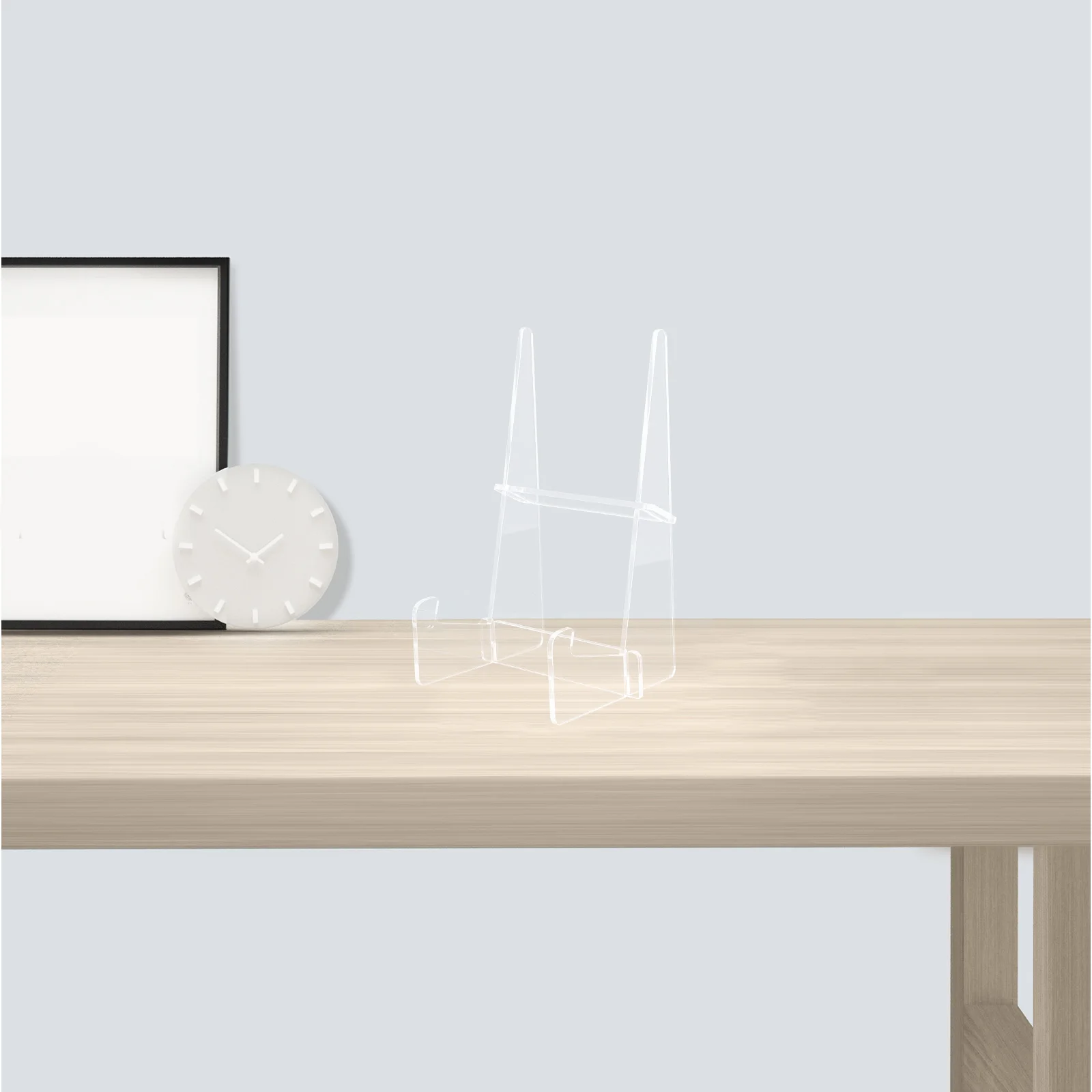 

Acrylic Recipe Holder Stand for Display Clear Holder Sturdy Transparent Book Rack Space Saving Kitchen