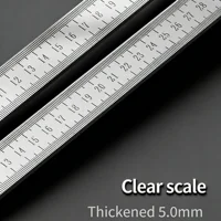 Engineered for Emergencies: 50cm Stainless Steel Ruler with Hardened Tip for Measurement | Drafting Multi‑Tool&Window-Breaking 6