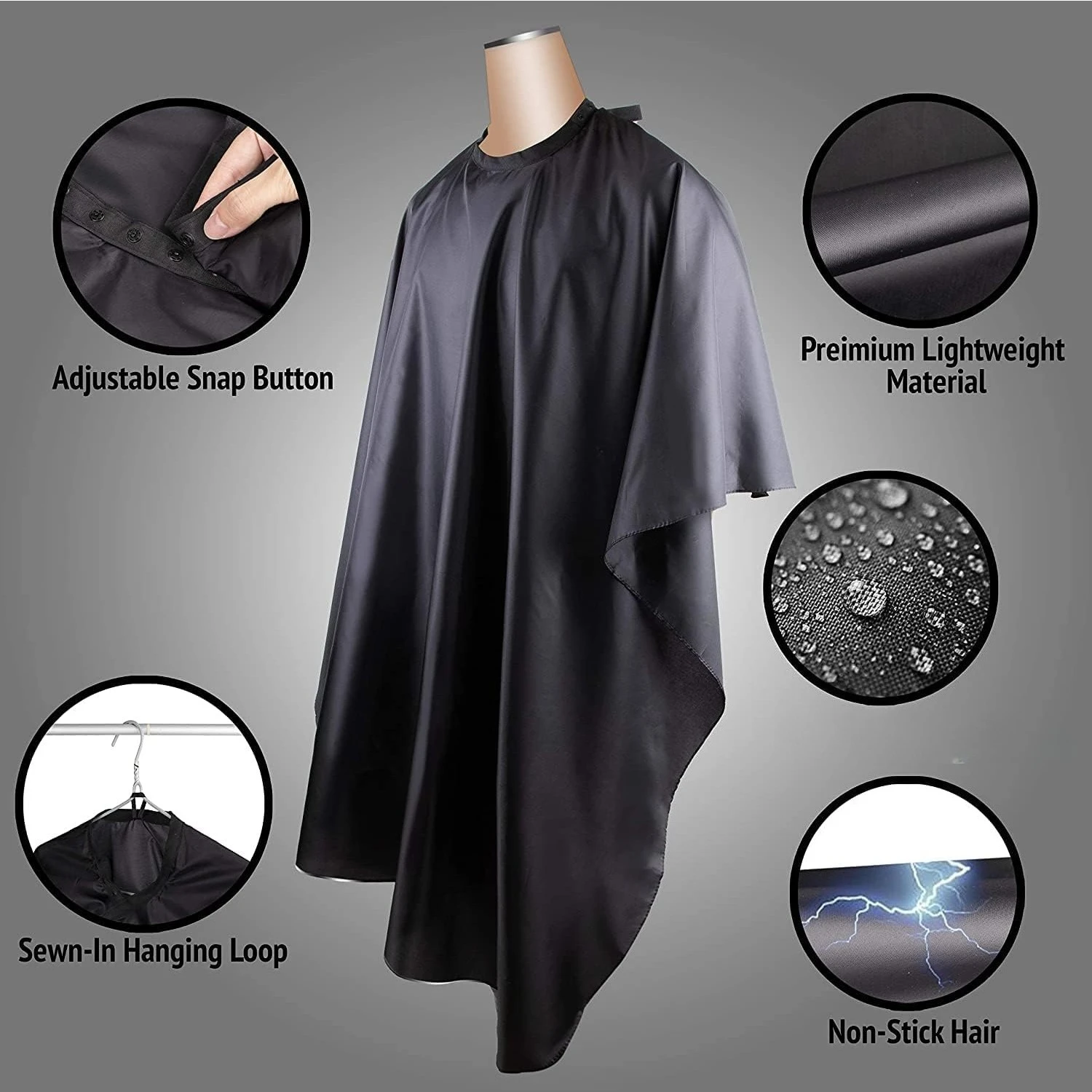 

2pcs/set Hairdresser Aprons Haircut Cape Salon Hairdressing Hairdresser Cloth Gown Barber Pattern Waterproof Haircut Capes