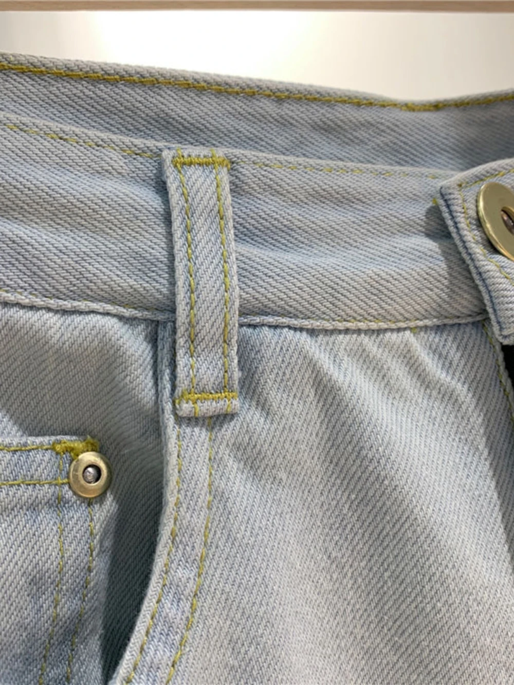 Calça folgada fina de cintura alta feminina, azul claro, jeans vintage, grande, casual, solta, perna larga, calça harém, verão, novo, 2024