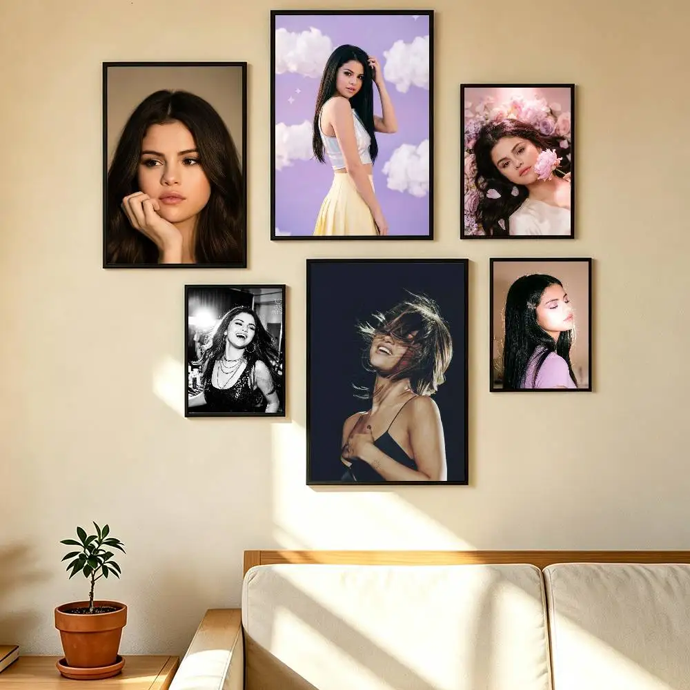 Singer Selena Marie Gomez Poster High Quality Dorm Living Room Aesthetic Wall Decoration Painting Stickers Gift