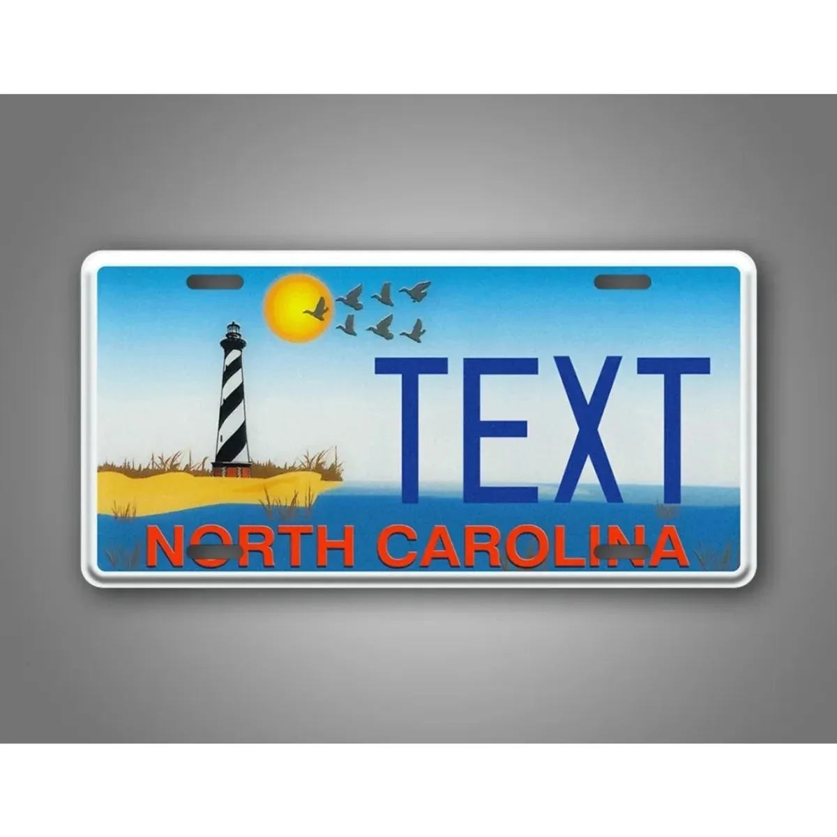 Personalized Custom West NC Lighthouse Aluminum Sign Waterproof Rustproof Coastal Home Wall Art Decor