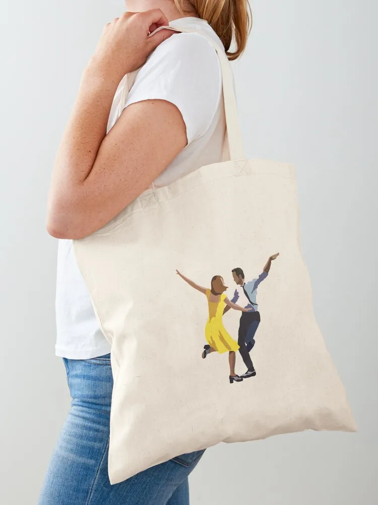 La la land Tote Bag Reusable bags shopper bags for women tote bag custom Canvas Tote Bag