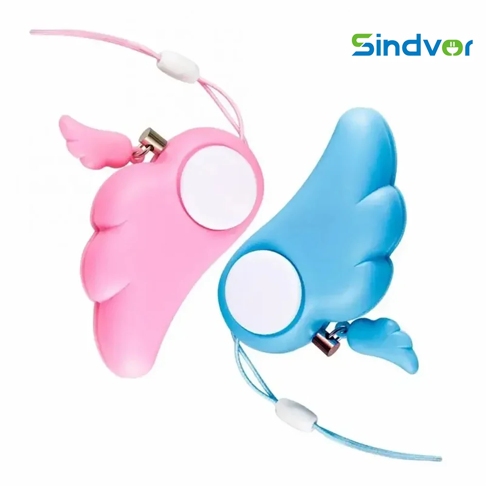 Alarma de autodefensa antilobo, 90db, para niñas y mujeres, alerta de protección de seguridad, llavero de alarma de emergencia fuerte con grito de seguridad Personal