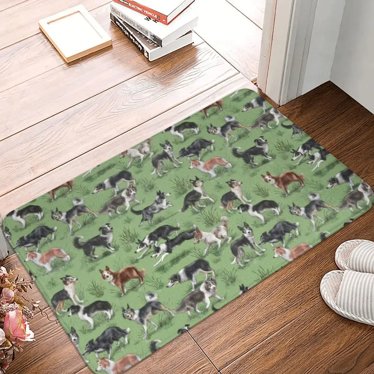 

Rough Collies Doormat Rug Carpet Mat Footpad Polyester Non-slip Cushion Front Room Corridor Kitchen Bedroom Balcony Toilet