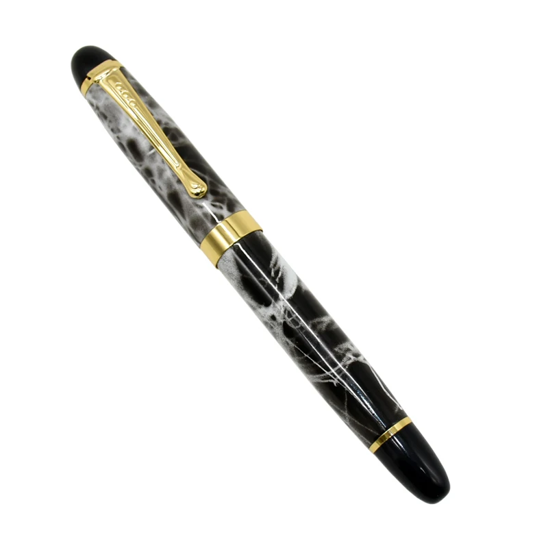 Hochwertiger klassischer Füllfederhalter Dazzle Blue, hochwertiger Business-Stift aus Metall, Vintage-Signatur-Füllfederhalter, Schulbedarf – Detail 1