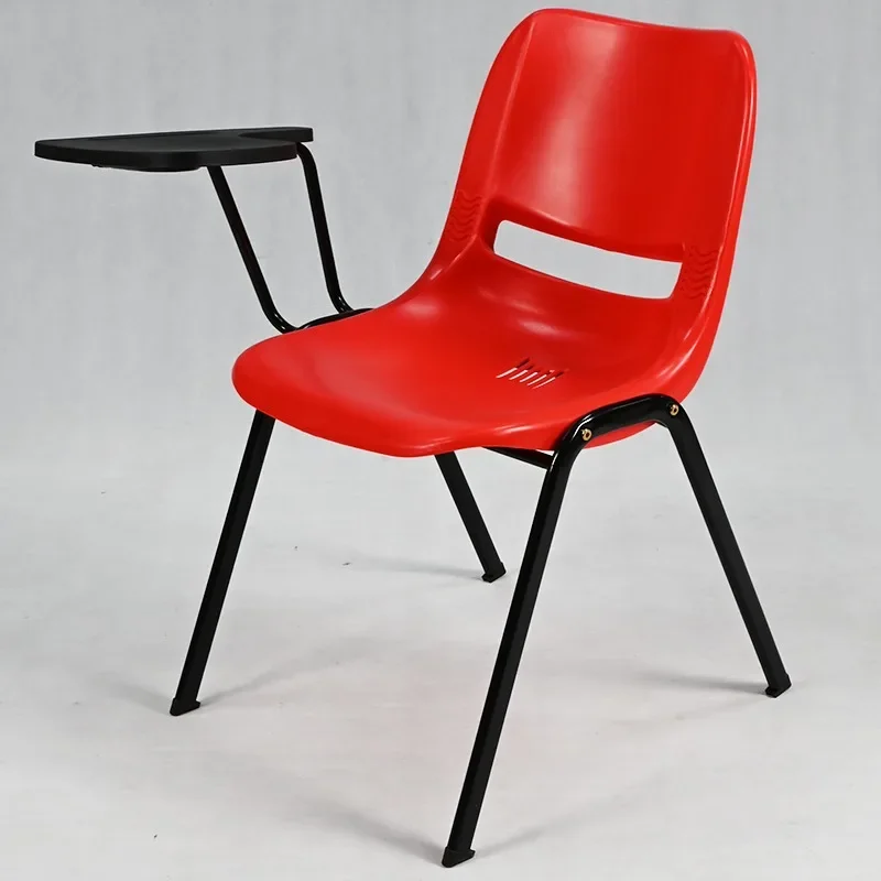 

'Customizable stackable plastic cheap office chair with writing tablet pad for meeting room conference