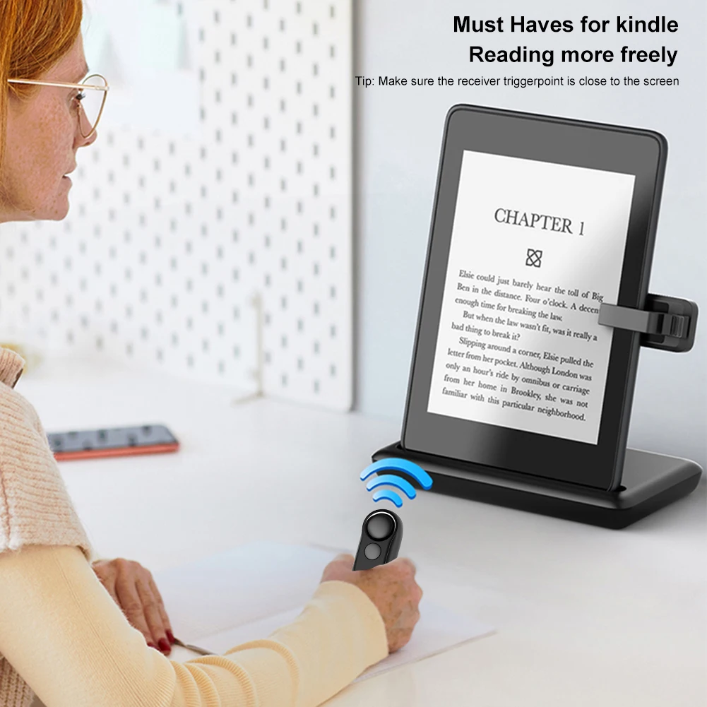 New RF Remote Control Page Turner for Kindle Paperwhite Kobo E-Reader Phone Video Recording Remote Trigger Camera Shutter Selfie