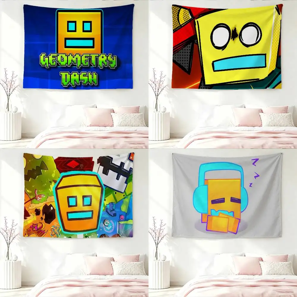 G-Geometry D-Dash Flag Digital Printing Banner for Garage Wall Out Door Decoration Tapestry