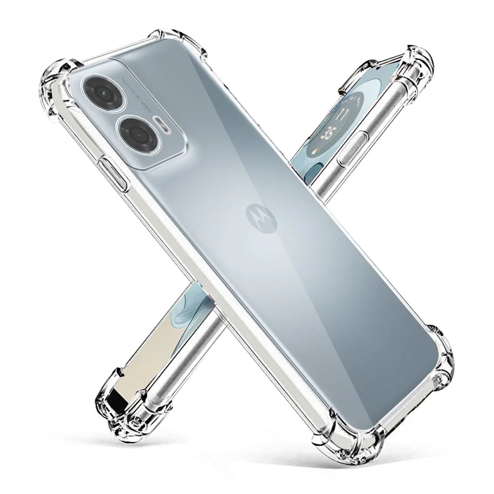 For Motorola Moto G24 Power Case Clear Shockproof Silicone Soft Protect Bumper Case Clear Coque on Moto G24 Power XT2423-1 Funda