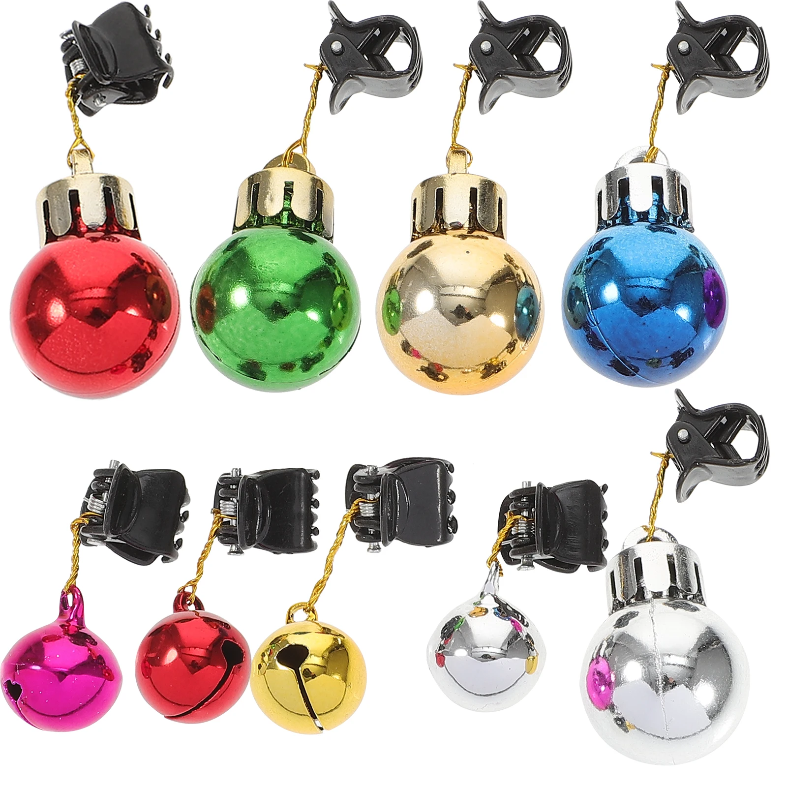 

40pcs Christmas Beard Clips Decorations Bright Ornaments Hanging Party Wedding Birthday Festive Home Decor