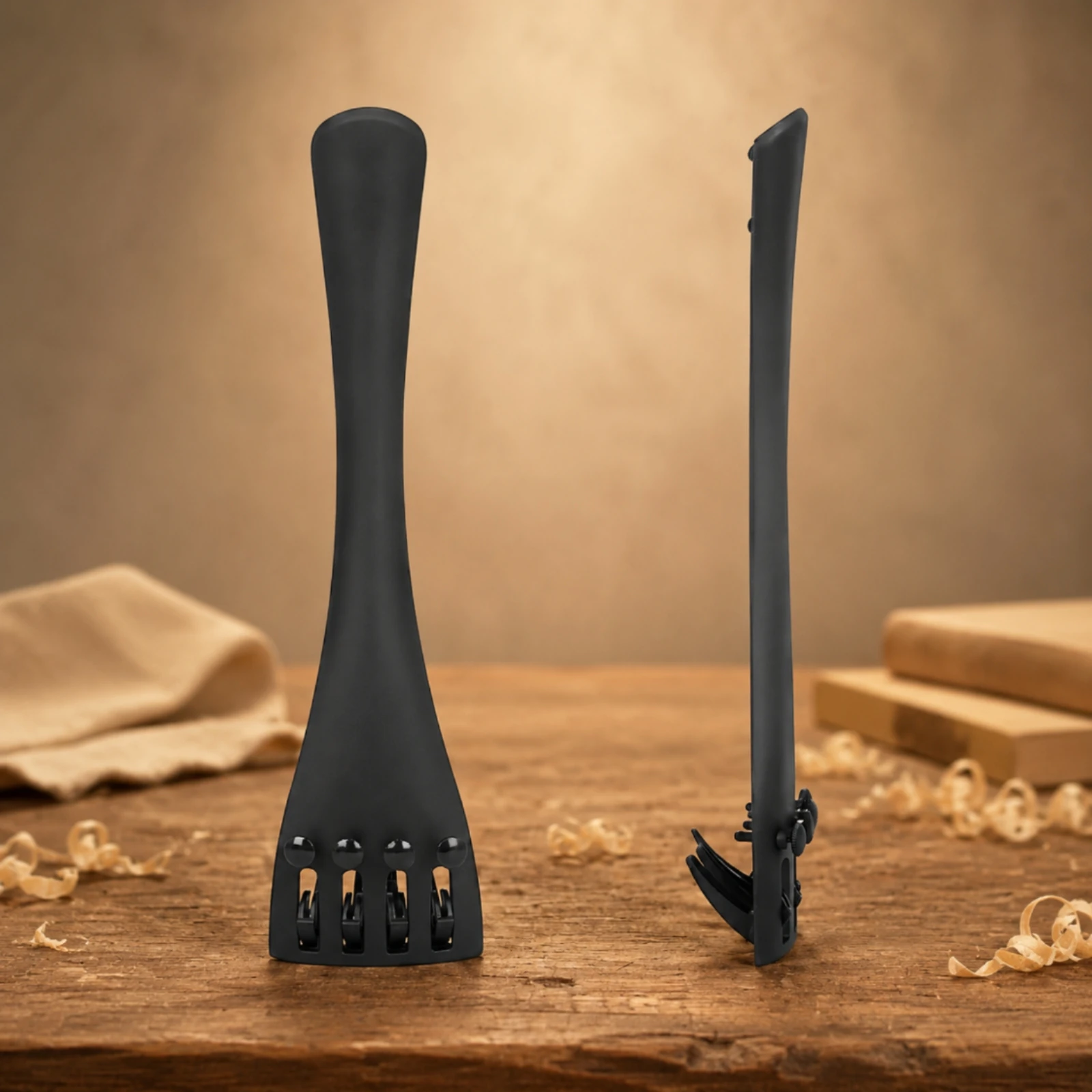 Carbon Fiber Cello Tailpiece Long-Lasting Cello Tailpiece with Fine Tuners String Instrument Part Accurate Preassembled