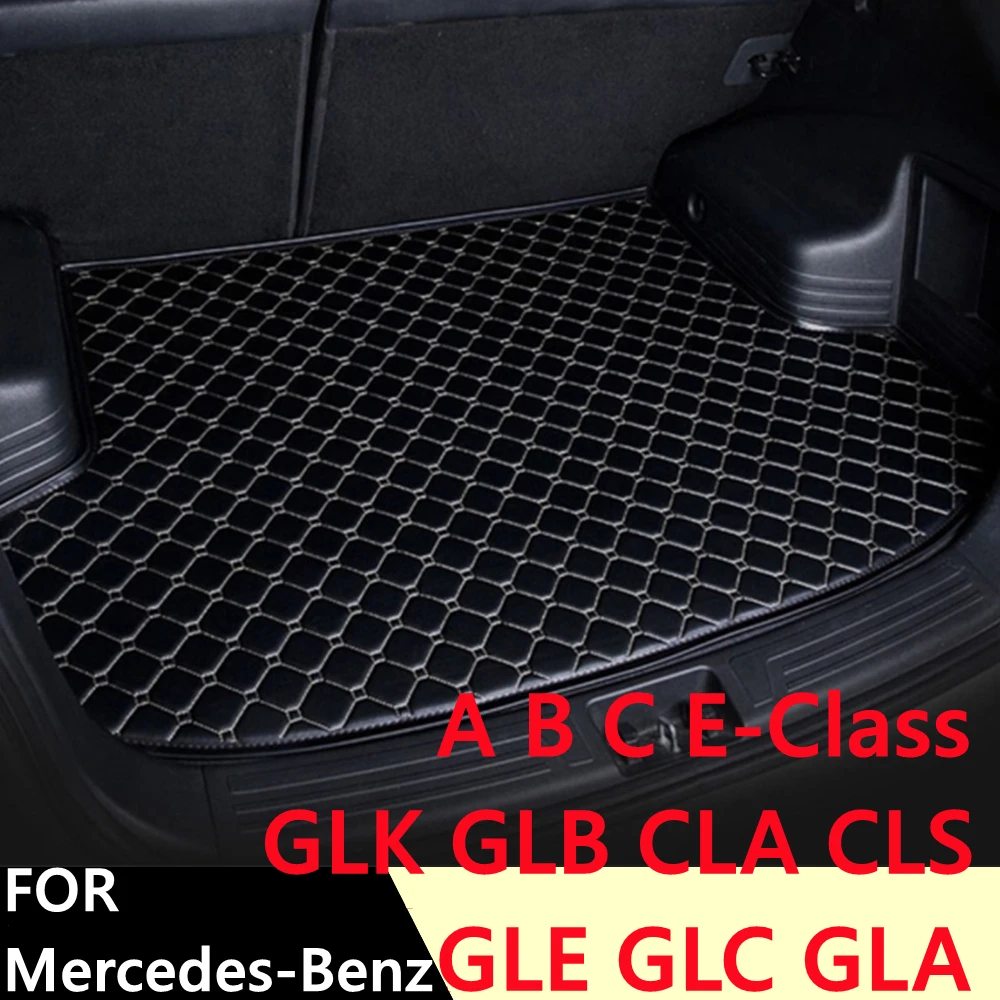 

Custom Waterproof Car Trunk Mat AUTO Tail Boot Tray Liner Cargo For Mercedes-Benz A B C E Class GLB GLC CLA GLA GLK CLS GLE