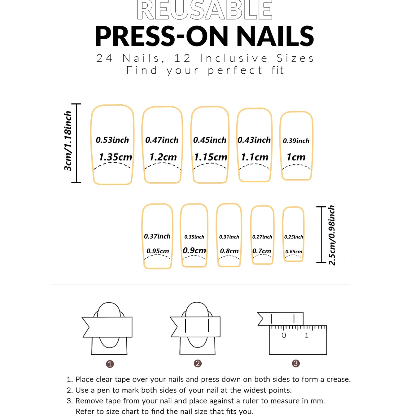 24 قطعة من قوس ندفة الثلج المستطيل بتصميم متألق وأظافر وهمية لعيد الميلاد الفرنسية باللون الأبيض اللؤلؤي تغطي ناي بالكامل