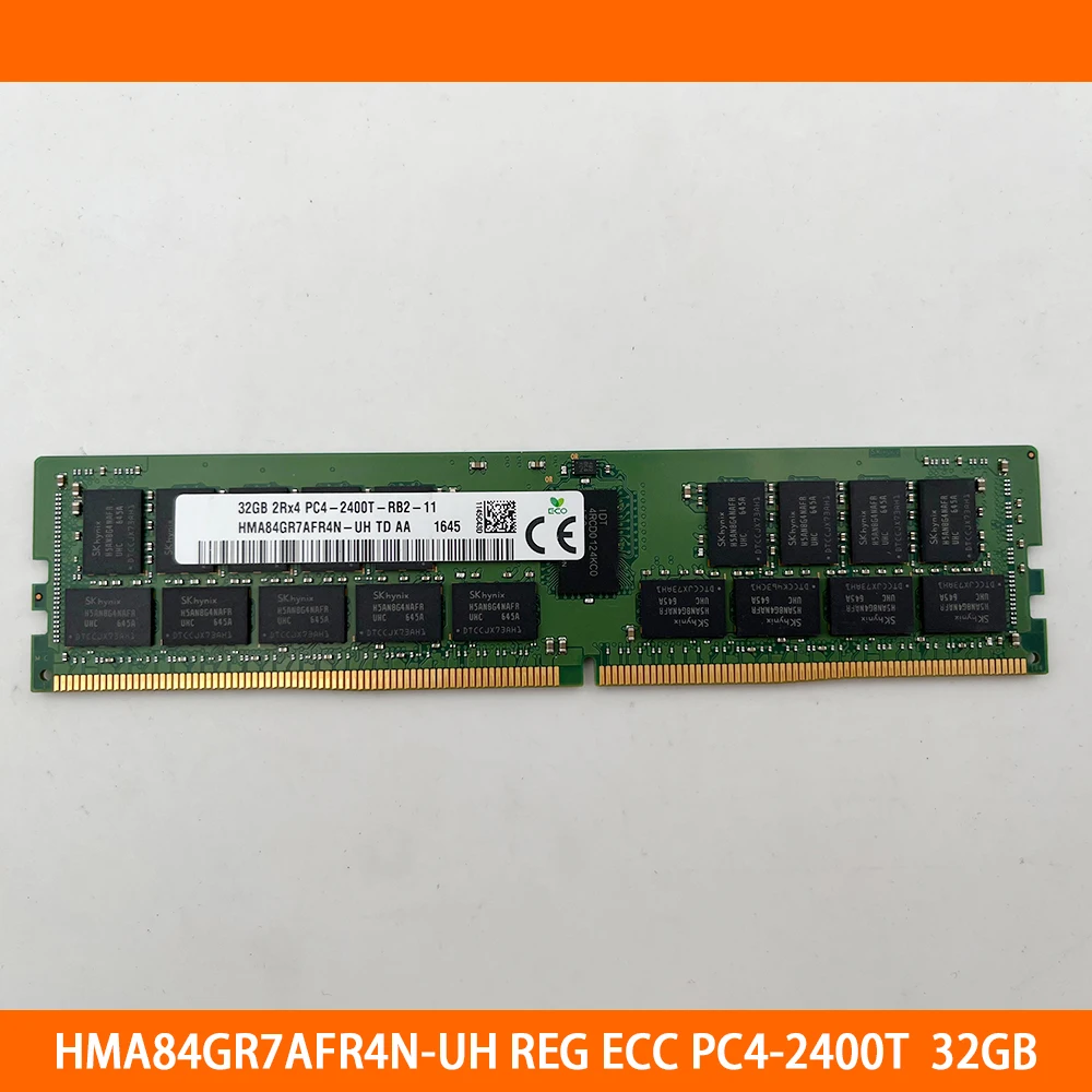 1PCS 32G 32GB PC4-2400T 19200R RAM HMA84GR7AFR4N-UH REG ECC Server Memory High Quality Fast Ship